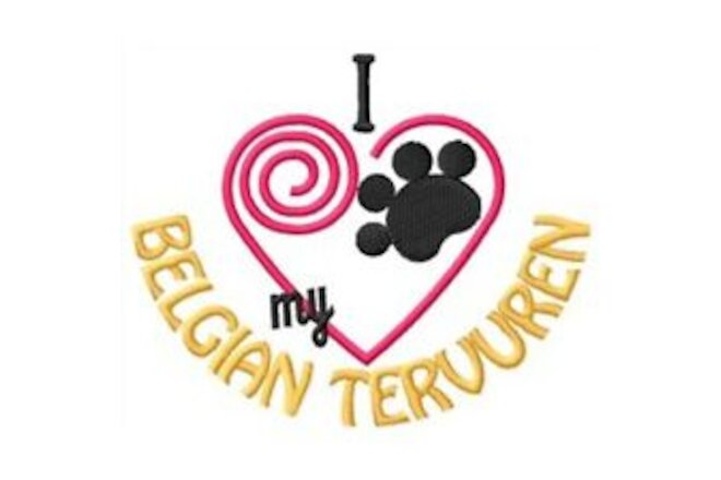 I "Heart" My Belgian Tervuren Short-Sleeved T-Shirt 1288-2 Sizes S - XXL
