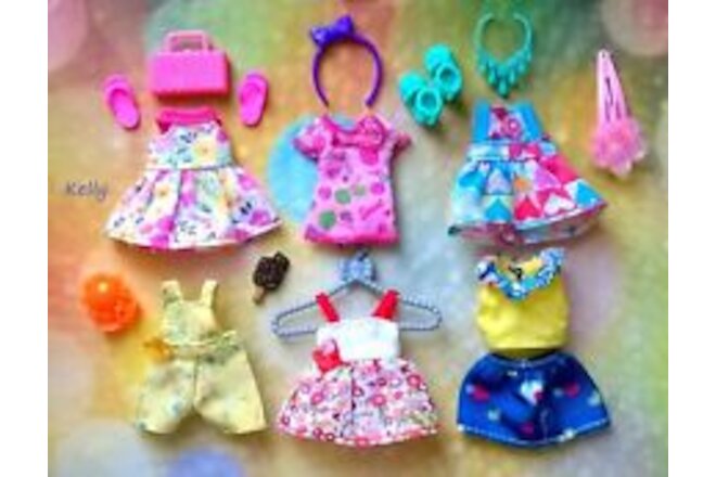 👗👗👗Barbie Kelly Chelsea doll clothes fashion, accessories plus shoes👛👛👛