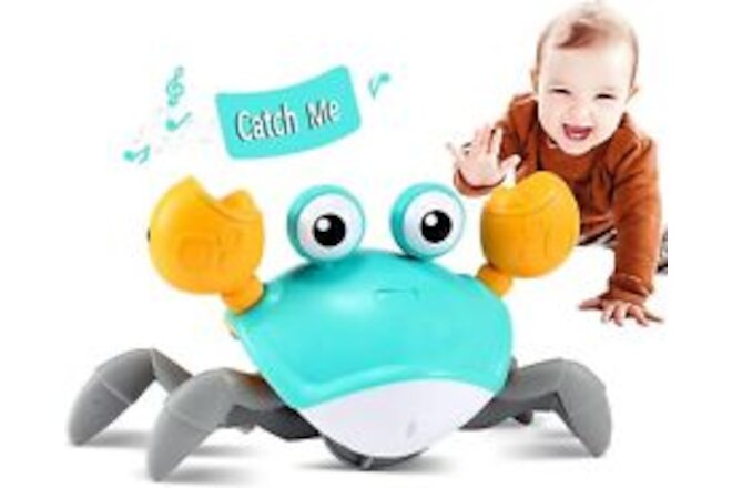 Crawling Crab Baby Toy - Infant Tummy Time Toys 3 4 5 6 7 8 9 10 11 12 Babies Bo