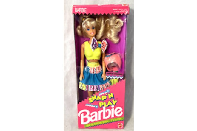 Snap 'N' Play Barbie Doll with Snap on Tops & Skirts 1991 Mattel #3550