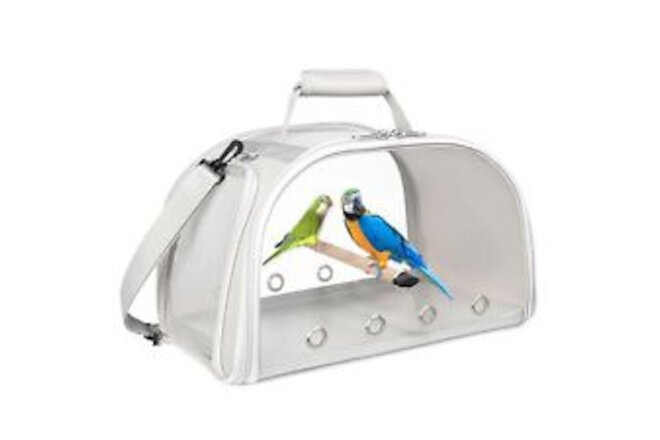 Bird Carrier Portable Pet Bird Travel Cage 16.5"x10"x10" Small Medium Bird Ca...