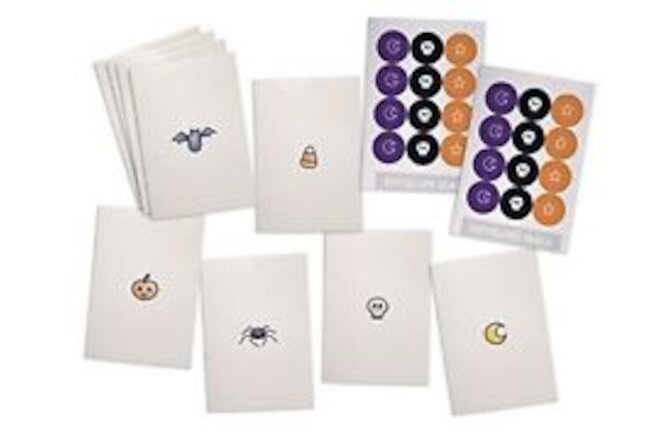 Little Bits & Bobs Halloween Greeting Card Set - 24 Note Cards with Envelopes...