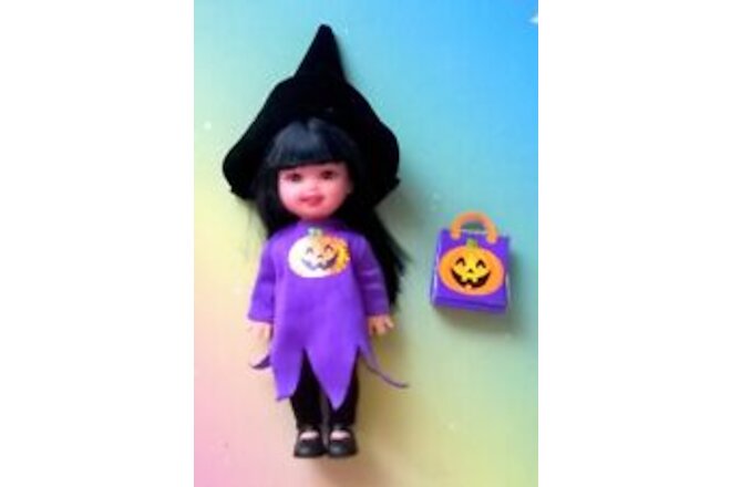 🎨Mattel Barbie Sister Kelly Witch Halloween *deboxed only*🪅