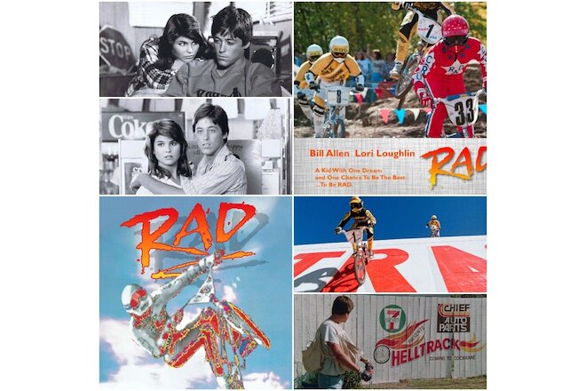Lot of (6) Rad (1986) 8.5x11 Glossy Promo Photograph Pictures Bill Allen BMX
