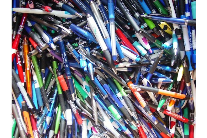 Misprint Pens Clip On - Clickable   ALL STYLES  Mixed BULK LOT of 25