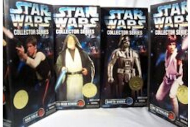 Kenner Star Wars Collector Series 12 Inch Figures (1996) Lot of 4 as pictured