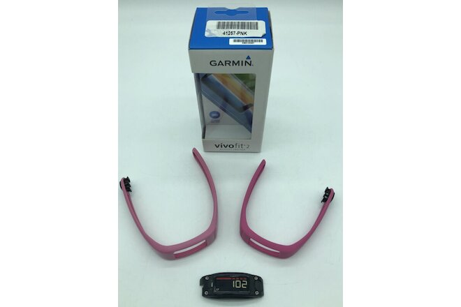 Garmin Vivofit 2 Activity Tracker Fitness Pink Xtra Band L S Box NO ANT USB READ