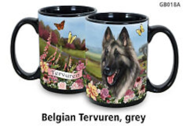Garden Party Mug -  Grey Belgian Tervuren