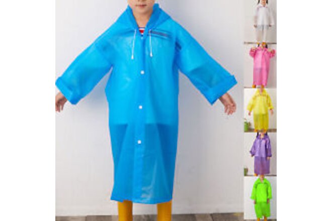 Outdoor Raincoat Waterproof Breathable Rain Poncho with Button One Size