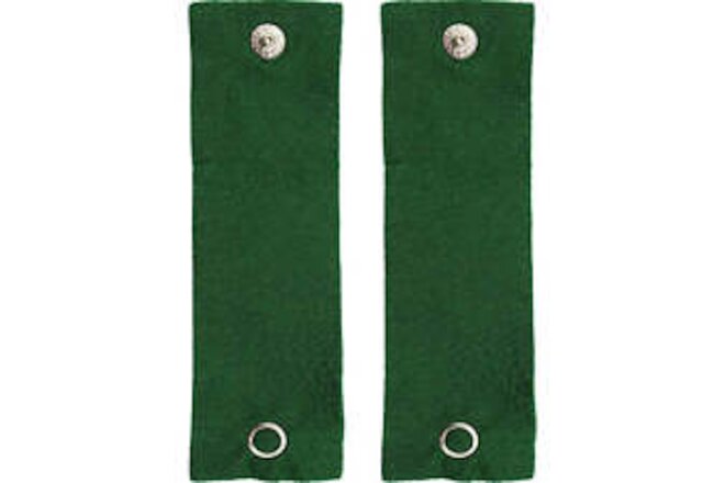 Genuine US Army Snap On Leadership Tab - Green - Official Licensed - 2pcs