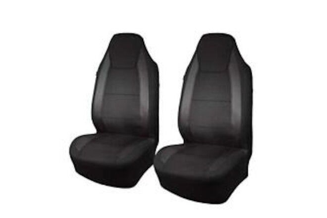 car seat Covers Quality Carbon Fiber Air Mesh Fabric Sport Low High Back Buck...
