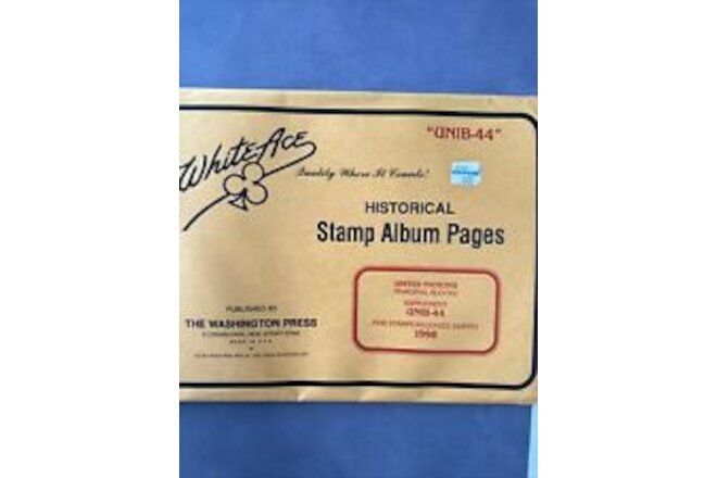 White Ace Stamp Album Supplement UNIB-44 1998 - United Nations MARGINAL BLOCKS
