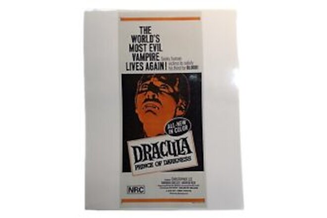 Dracula Prince of Darkness (1966) 4.5”x11" Laminated Mini Movie Poster Print