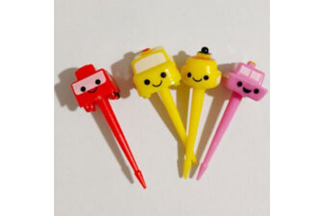 Cartoon Fruit Fork Toothpicks Cute Animal Food Selection Mini Lunch Box Decor