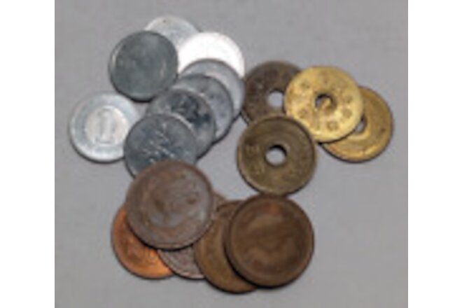 Lot of 3x Coins of Japan - 1, 5 and 10 Yen Random Dates - Please Read