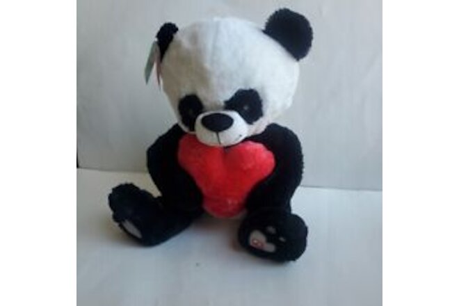 Hallmark Singing Teddy Bear Hugs Panda Cub Love Heart w/Sound NWT Tested! GIFT