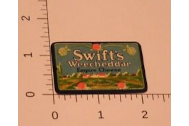 Vintage Swift's Weecheddar Cheese Label