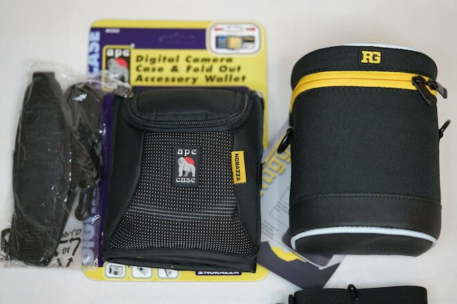 Ruggard LCY-15X3 Lens Case with AC252 Ape Case and Fold Out Wallet, new with tag