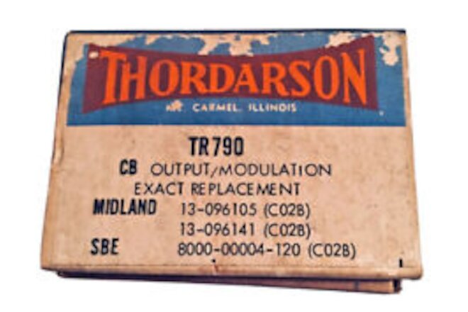Thordarson TR790 CB Radio  Output Modulation for Midland  SBE  C028 Transformer