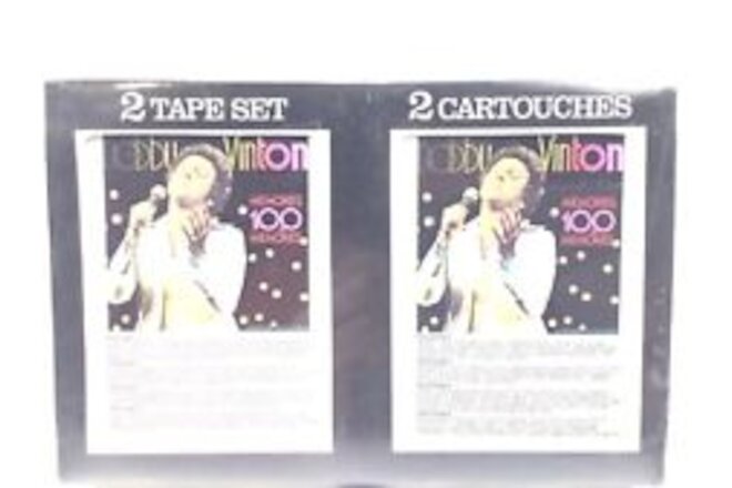 Vintage Bobby Vinton 100 Memories 8 Track 2 Cartridge Tape Set Sealed TV8-79054