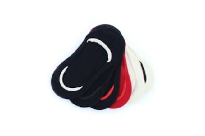 MeMoi Microfiber High-Cut Shoe Liners 5 Pack One Size / Black