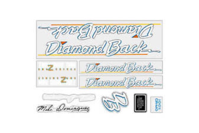 1986 Diamond Back - Strike Zone for pink frame - decal set