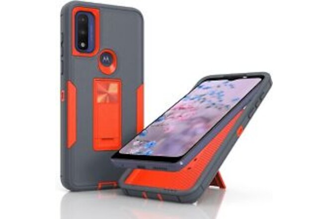 Megalucky for Motorola G Pure Case Heavy Duty 2 in 1 Hybrid Cell Phone Case
