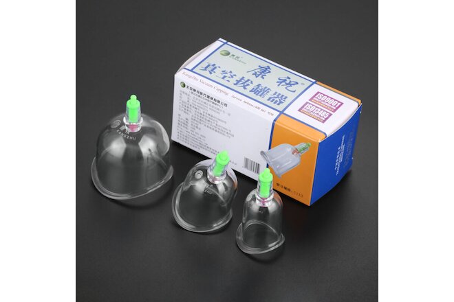 Curved Vacuum Cups Cupping Physical Therapy for Joints Arthritis Massage Set