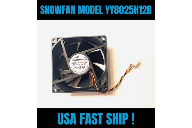 SNOWFAN YY8025H12B Mining Cooling Fan for Goldshell Mini Doge CK/HS/KD/LB Box