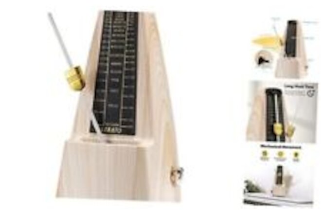 Metronome for Piano Guitar Drum Violin Mechanical Metronome Accurate Ash Wood