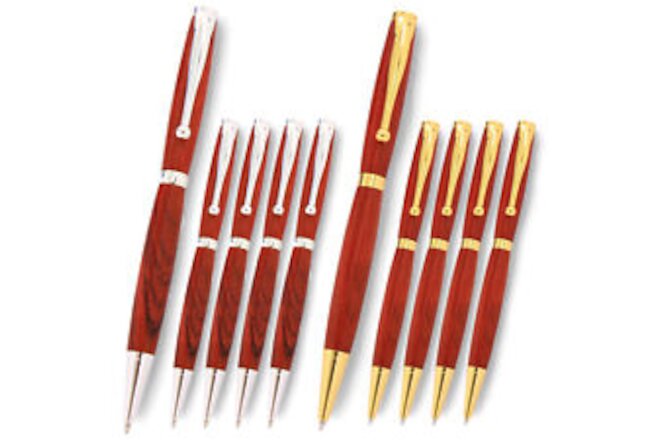 Fancy Pen Kit, Gold & Silver Variety, 10 Pack, Legacy Woodturning