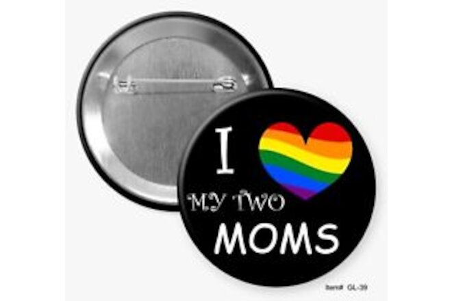 Two Variety Lesbian Pride 2.25" Pinback Buttons / Hommel's Buttons Online Store