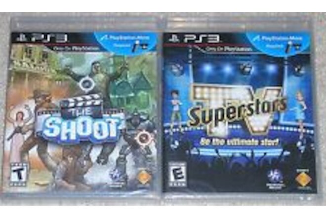 PS3 Game Lot - The Shoot (New) TV Superstars (New) PS Move Required