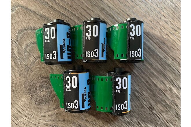 5 rolls color film СP-8r TASMA in spools Soviet expired 1988