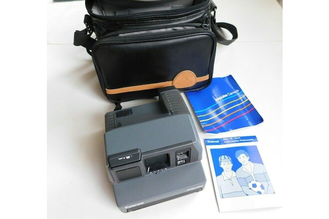 Polaroid Impulse Camera 600 with Vintage Mohawk Bag