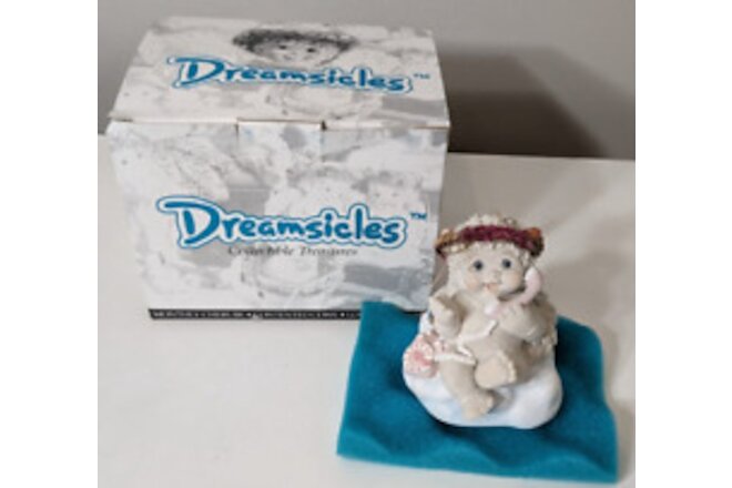 "DREAMSICLES" Collectible Treasures - CHATTER BOX; Angel on Phone; 4" x 3.5"