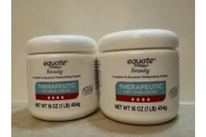 Equate Beauty Therapeutic Dry Skin Cream, 16 Oz. X’2 Qty