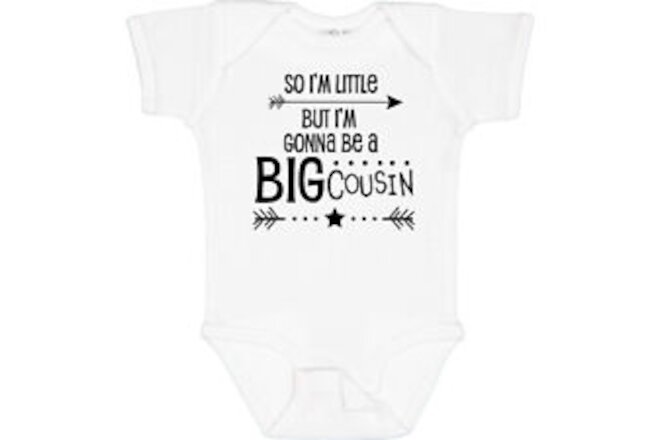 Inktastic So I'm Little, But I'm Gonna Be A Big Cousin Baby Bodysuit Family Kid
