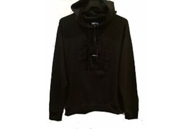 Emporio Armani Men's Black Cotton Logo Hoodie Sweater Size 3XL