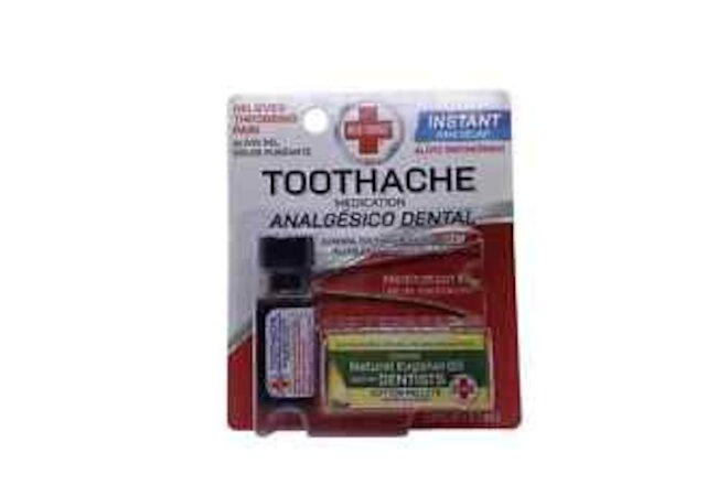 Red Cross Complete Medication Kit For Toothache 1/8 Fl oz Bundle Set Of 2