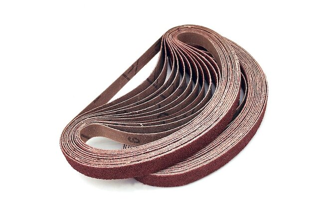 1/2 x 18" Sanding Belts Air File Belt Sander Sandpaper 40 60 80 120 180 240 Grit