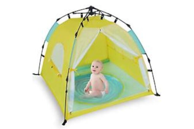 Bend River Automatic Instant Baby Tent with Pool UPF 50+ Beach Sun Shelter Po...