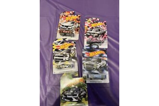 Hot Wheels 2019 Urban Camouflage CAMARO FORD SHELBY SKYLINE Complete Set Of 5