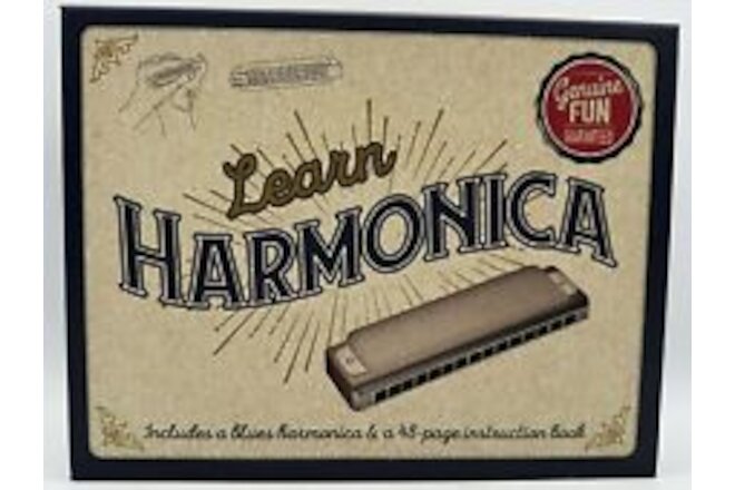 Learn Harmonica Includes A Blues Harmonica & A 48 Page Instruction Book 2023 New