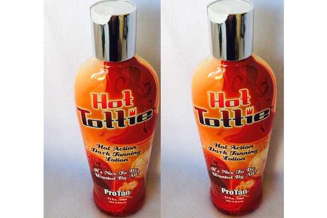 2-Pack Pro Tan Hot Tottie Hot Tingle  Sizzle Indoor Tanning Lotion  - 8.5 oz
