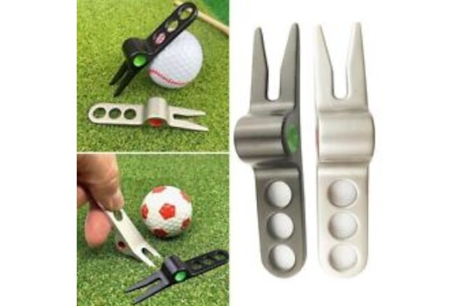 Training Aids Pitch Repairer Tool Lawn Maintenance Golf Divot Golf Fork Prongs
