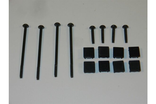 Set of 8 OEM Replacement Fat PlayStation 2 PS2 Screws & Covers + Rubber Feet
