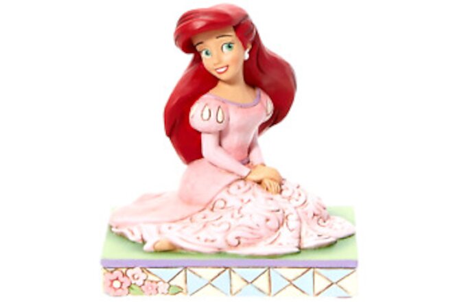 ✿ New JIM SHORE DISNEY Figurine THE LITTLE MERMAID Ariel Pink Dress 6013073