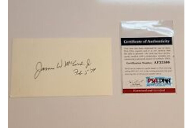Rare James McCord Jr Watergate Autograph PSA DNA Signed Richard Nixon Scandal 2