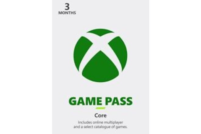 Xbox Game Pass Core 3 Months Xbox Live Key - GLOBAL CODE